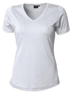 Ladies Half Sleeve V Neck T-Shirts