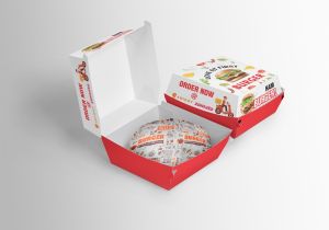 Paper Burger Packaging Box