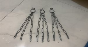 Hanging basket metal chain