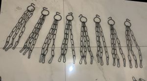 Metal hanging basket chain