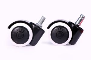 white black caster wheels