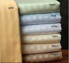 Cotton Satin Stripe Bedsheet Fabric