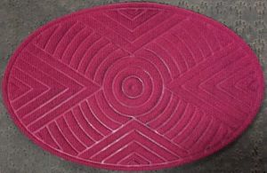 Rubber Back Polypropylene Oval Mats