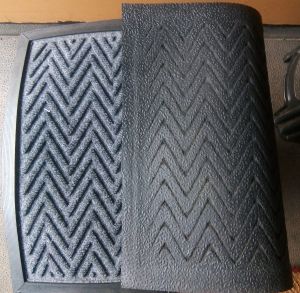 Rubber Back Polypropylene Rectangle Mats With Border