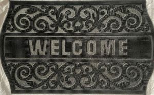 Black Rubber Pin Mats