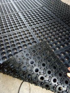 Black Rubber Lock Mats