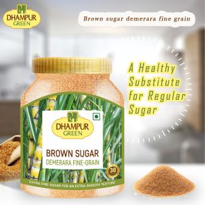 Dhampur Green Brown Sugar Demerara (Fine Grain)800gm