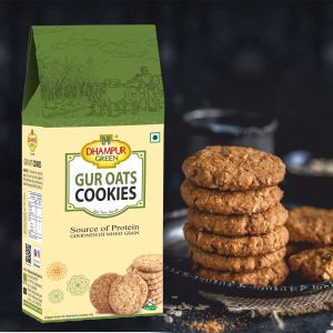 Dhampur Green Gur Oats Jaggery Cookies 200gm