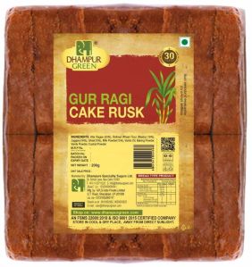 Dhampur Green Gur Ragi Cake Rusk 200gm