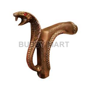 Brass Cobra Head Walking Stick Handle