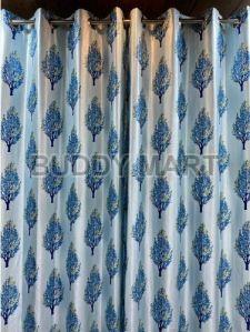 Glossy Printed Curtains