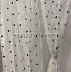 tissue embroidered curtains