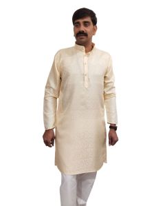 men cotton silk kurta pajama