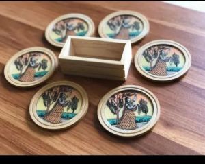 Wooden Handmade Tea Coaster