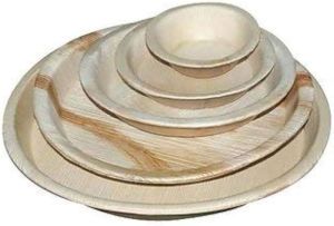 eco friendly round size areca leaf plate