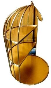 Golden Hanging Cage