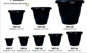 Flower pot black