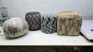 Knitted Poufs