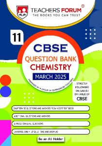 Teachers Forum CBSE Question Bank Class 11 Chemistry (For 2024-25 Exam)