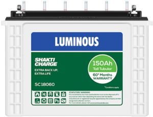 Luminous Shakti Charge SC 18060 Tall Tubular Inverter Battery