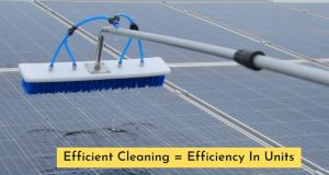 Nylon solar panel cleaning brush