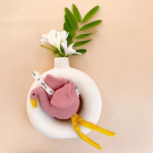 Cotton Rattle Flamingo Toy