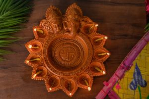 handmade ganesh chaturthi clay diya