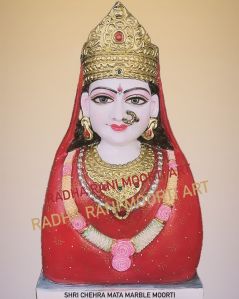 Chehar Mata Marble Moorti (SIZE 18 INCH)