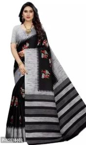 Stylish women art silk saree with blouse piece