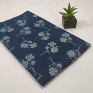 Dabu hand block printed cotton fabric