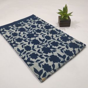 Dabu hand block printed cotton fabric