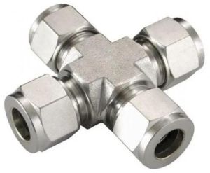 Stainless Steel Ferrule Cross Union Tee