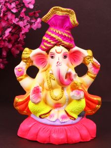 6.4 Inch Buddhinath Eco-Friendly Ganesha Idol/Ganpati Murti.