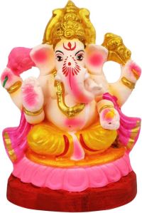 6.5 Inch Sumukha Eco-Friendly Ganesha Idol/Ganpati Murti.