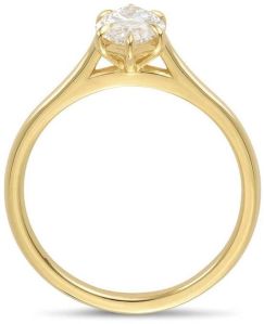 Marquise Cut Lab Grown Diamond Engagement Ring Simple Solitaire Marquise Cut Diamond