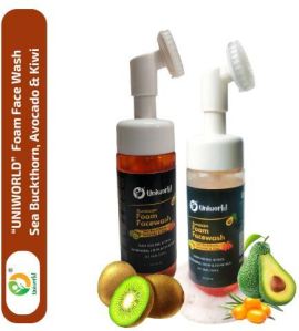 Face Wash  - UNIWORLD Sea Buckthorn, Avocado & Kiwi Foam Face Wash,