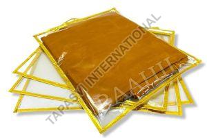 10 Pcs Combo Golden PVC Plain Saree Cover