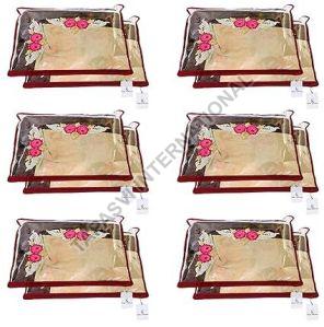 30 Pcs Combo Transparent Non Woven Plain Saree Cover