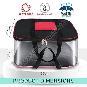 5 Pcs Combo Black & Red PVC Storage Bag