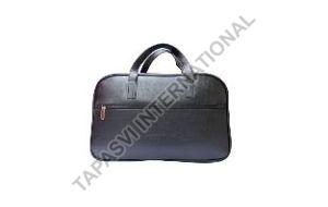 Rexine Shiny Black Travel Bag