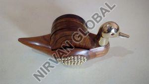 Wooden Tea Coaster Duck Shape