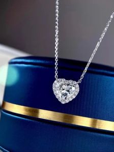 Heart Cut Diamond Necklace