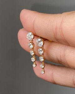 Round Halo Stud Diamond Earrings