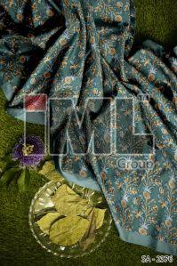 Digital Printed Lily Flower Sarees