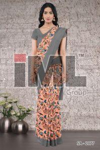 Polyester Digital Printed Sarees