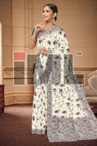 Trendy Geometric Printed Saree