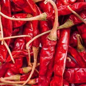 Dried Red Long Chilli With Stem