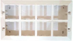 Jamsons 16 Modular Surface Box with Plate White, 5pcs Box