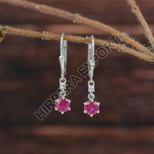 Fancy Pink Diamond Earrings