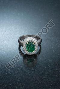 Green Diamond Ring